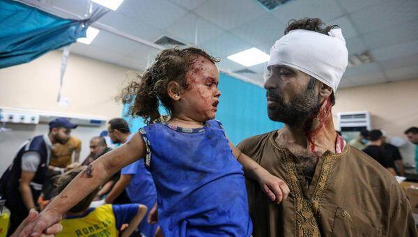 Palestinians injured in Israeli air raids arrive at Nasser Hospital in Khan Yunis, Gaza, yesterday. Picture: Ahmad Hasaballah/Getty Palestinians injured in Israeli air raids arrive at Nasser Hospital in Khan Yunis, Gaza, yesterday. Picture: Ahmad Hasaballah/Getty